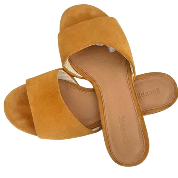 Soludos Suede Slide Sandals With Jute Wrapped Heels - Picture 2 of 10